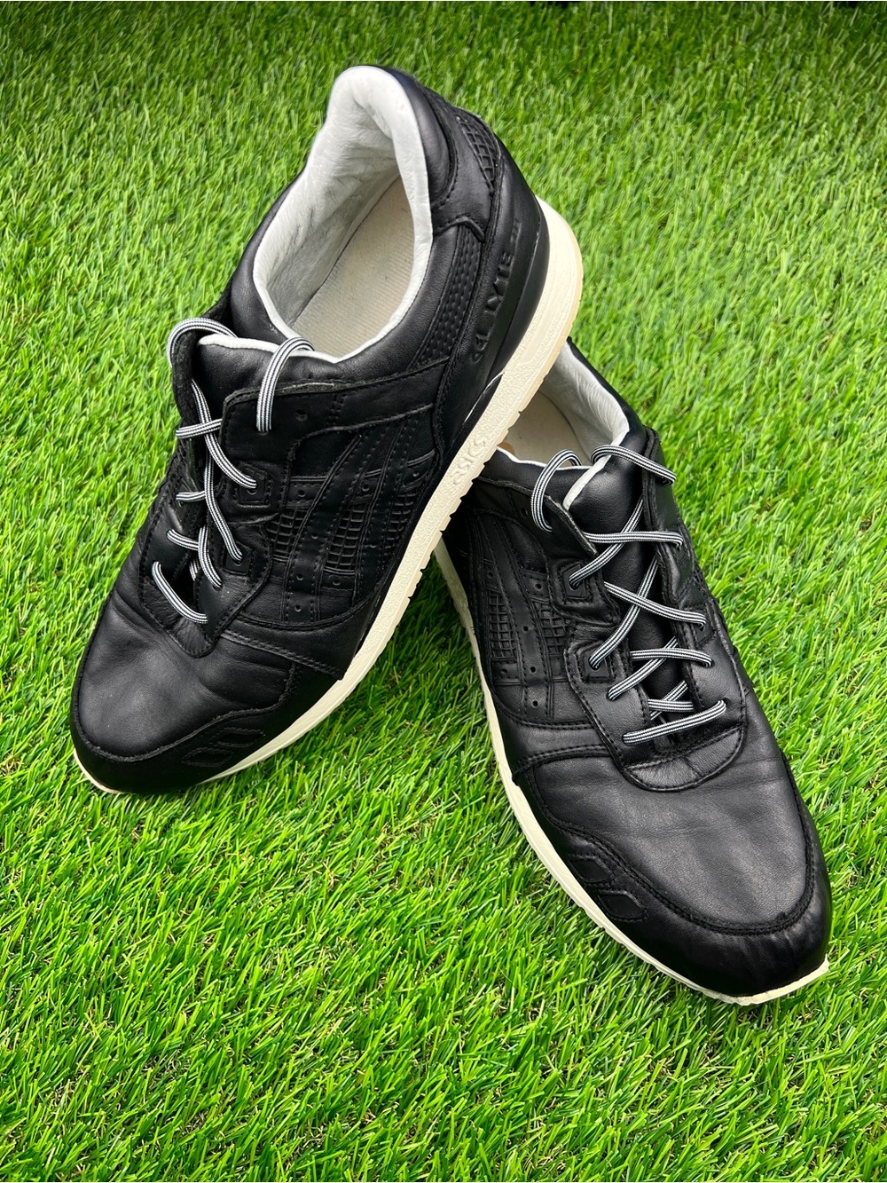 ASICS Gel Lyte III Kith Opening Ceremony Men’s Black Leather Shoes Sneakers - 12 - Picture 2 of 5
